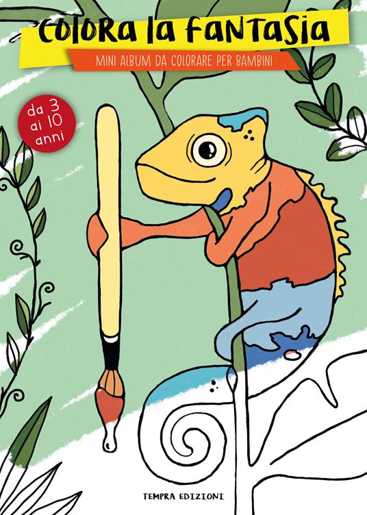 Colora la fantasia. Mini album da colorare per bambini da 3 ai 10 anni. Ediz. illustrata - copertina