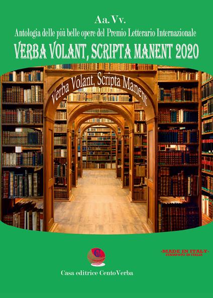 Verba Volant, Scripta Manent 2020 - copertina