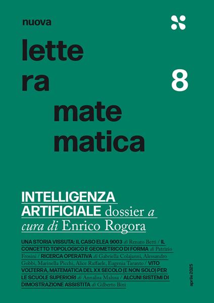 Nuova lettera matematica. Vol. 8: Intelligenza artificiale. Dossier - copertina