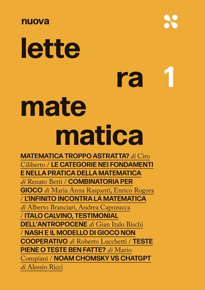 Nuova lettera matematica. Vol. 1 - copertina