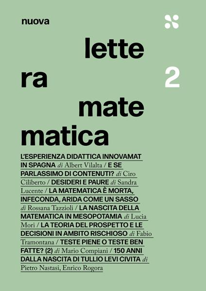 Nuova lettera matematica. Vol. 2 - copertina
