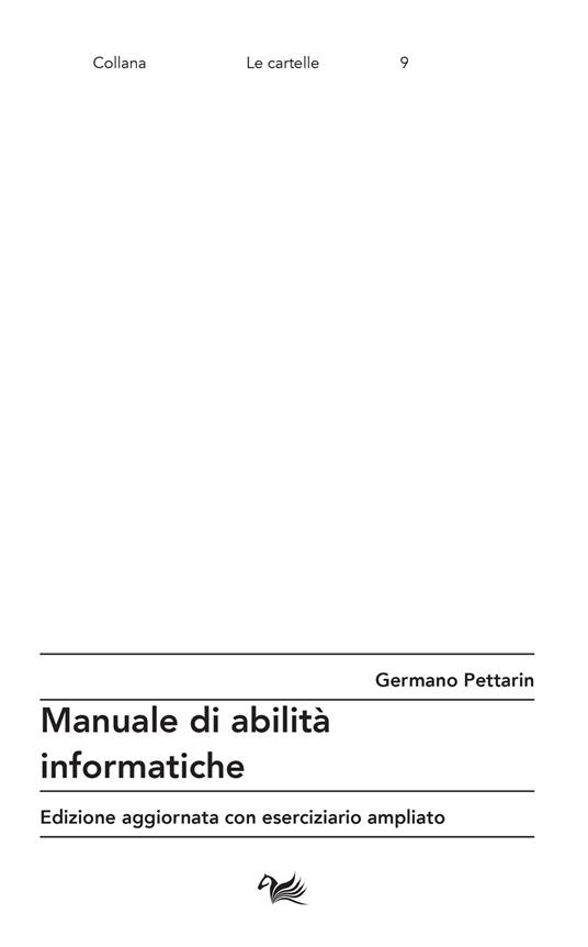 Manuale di abilità informatiche - Germano Pettarin - copertina