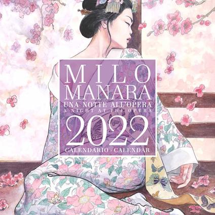 Milo Manara. Una notte all’Opera. Calendario 2022 - Milo Manara - copertina