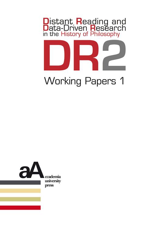 DR2 Working Papers. Vol. 1 - copertina