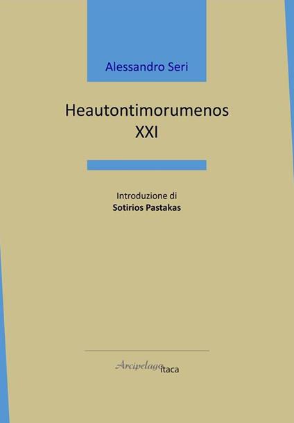 Heautontimorumenos XXI - Alessandro Seri - copertina