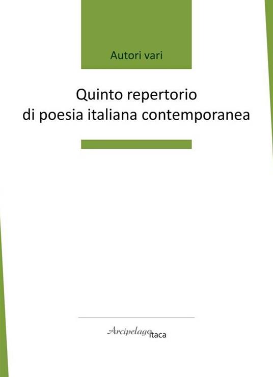 Quinto repertorio di poesia italiana contemporanea. Premio «Arcipelago Itaca». 6ª edizione - copertina