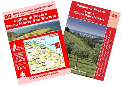 Colline di Pesaro, Parco Monte San Bartolo. Con carta escursionistica 1:25000 - Luca Zavatta - copertina