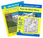 Tour du Mont Rose. Ediz. multilingue. Con cartina 1:50.000