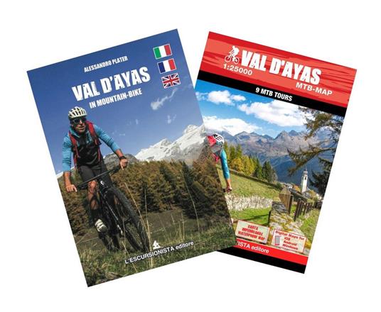 Val d'Ayas in MTB. Ediz. italiana, inglese e francese. Con carta 1:25.000 - Alessandro Plater - copertina