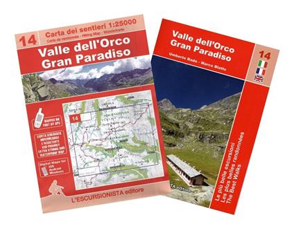 Valle dell'Orco, Gran Paradiso. Ediz. multilingue. Con cartina 1:25,000 - Umberto Bado,Marco Blatto - copertina