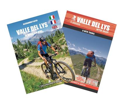 Valle del Lys in mountain bike. Con guida ai percorsi. Ediz. italiana, inglese e francese. Con carta dei sentieri 1:25000 - Alessandro Plater - copertina
