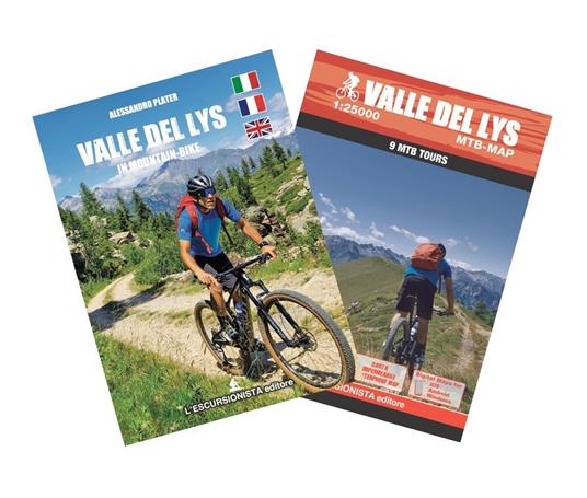Valle del Lys in mountain bike. Con guida ai percorsi. Ediz. italiana, inglese e francese. Con carta dei sentieri 1:25000 - Alessandro Plater - copertina