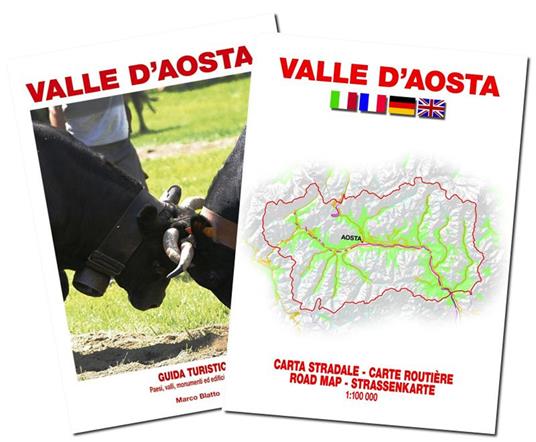 Valle D'Aosta. Guida turistica con carta stradale 1:100.000. Con Carta geografica ripiegata - Marco Blatto - copertina