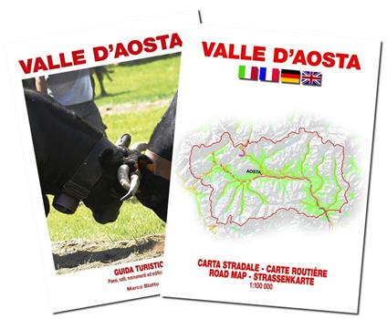 Valle D'Aosta. Guida turistica con carta stradale 1:100.000. Con Carta geografica ripiegata - Marco Blatto - copertina
