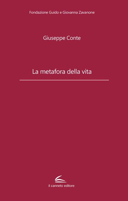 La metafora della vita - Giuseppe Conte - copertina