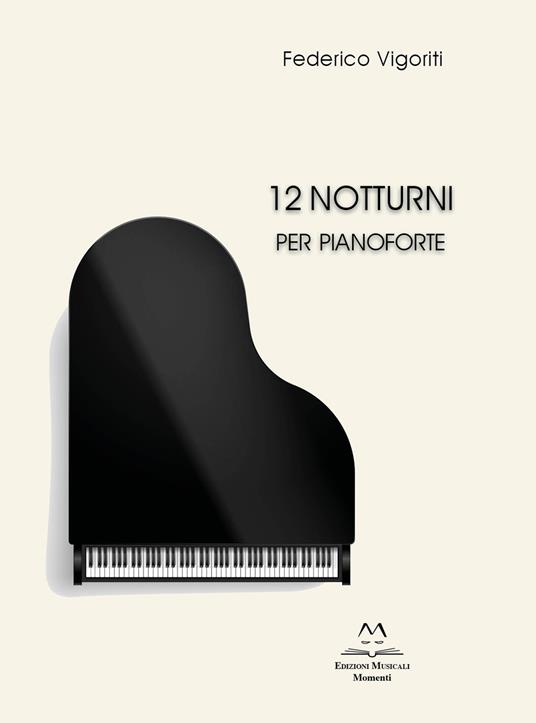  12 notturni per pianoforte -  Federico Vigoriti - copertina