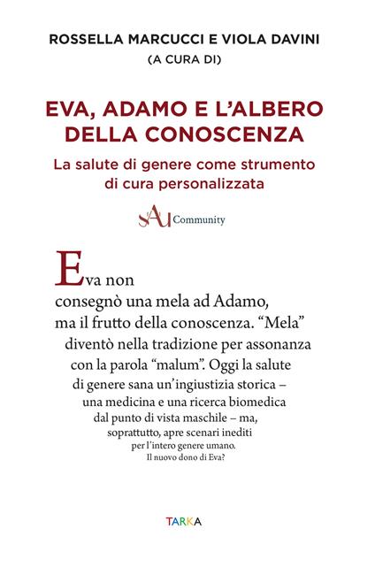 Eva, Adamo e l'albero della conoscenza. La salute di genere come strumento di cura personalizzata - copertina