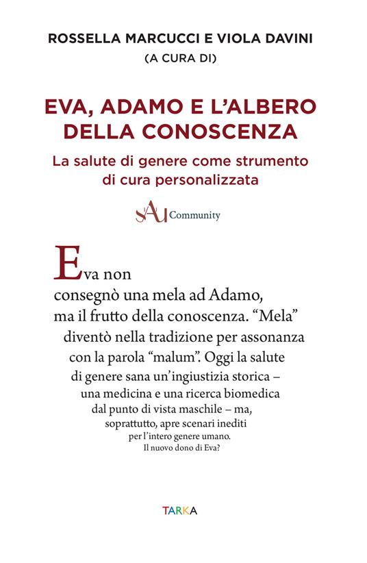 Eva, Adamo e l'albero della conoscenza. La salute di genere come strumento di cura personalizzata - copertina