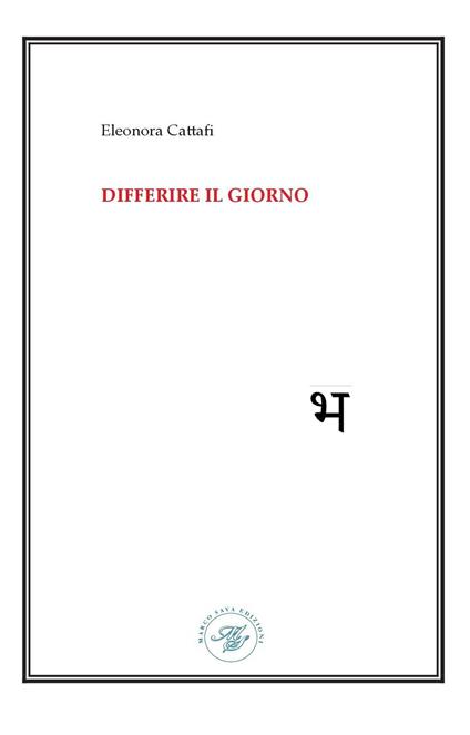 Differire il giorno - Eleonora Cattafi - copertina