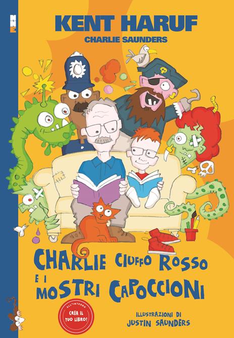 Charlie Ciuffo Rosso e i mostri capoccioni - Kent Haruf,Charlie Saunders - copertina
