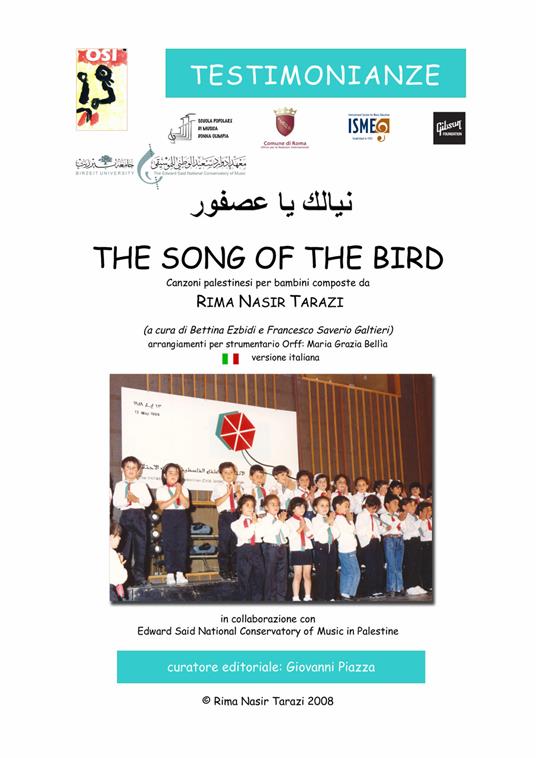 The song of the bird. Ediz. italiana. Con CD-Audio - Nasir Tarazi Rima - copertina