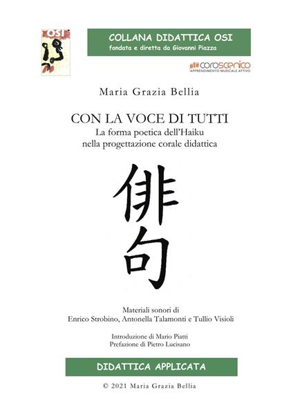 Con la voce di tutti. La forma poetica dell'Haiku nella progettazione corale didattica - Maria Grazia Bellia - copertina