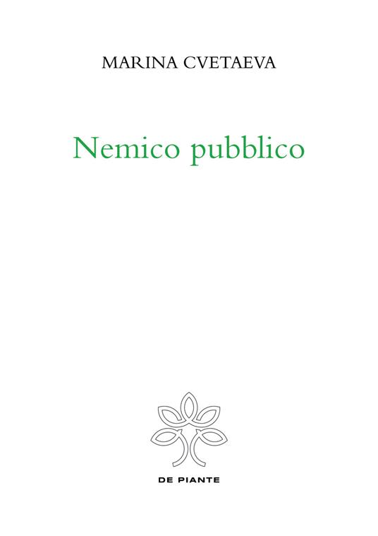 Nemico pubblico - Marina Cvetaeva - copertina