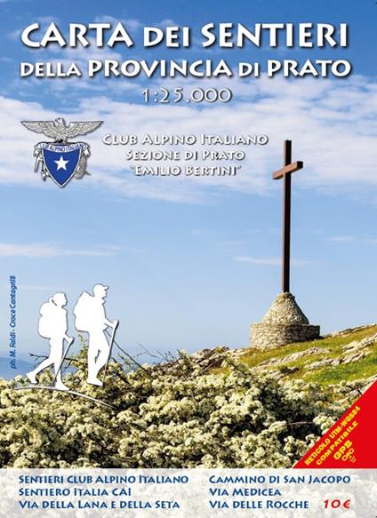 Carta dei sentieri della Provincia di Prato 1:25.000 - copertina