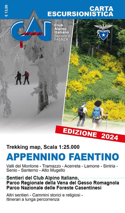 Carta escursionistica dell'Appennino Faentino 1:25.000 - copertina