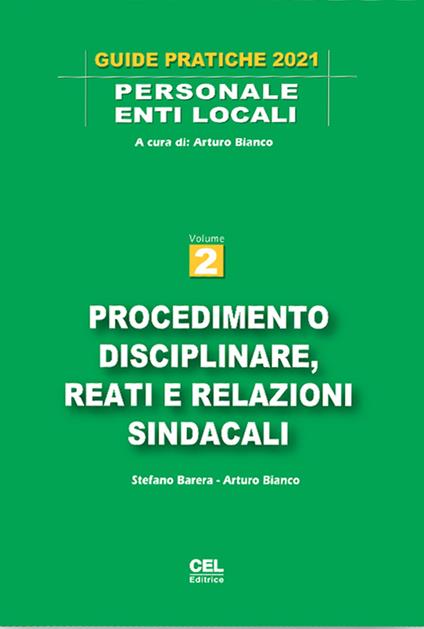  Procedimento disciplinare, reati e relazioni sindacali -  Stefano Barera - copertina