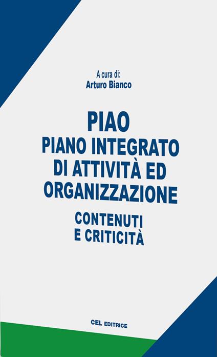 PIAO. Piano integrato di attività e organizzazione. Contenuti e criticità - copertina