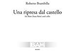 Una ripresa dal castello. For flute (bass flute) and cello. Partitura