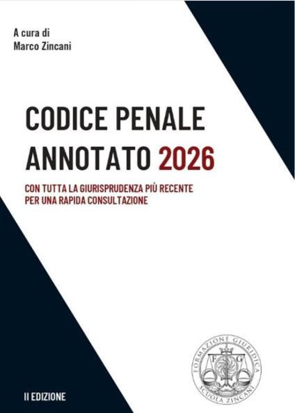 Codice penale annotato 2026 - Marco Zincani - copertina