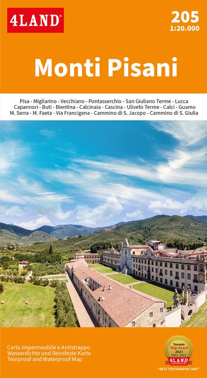 Monti Pisani 1:20.000 - copertina