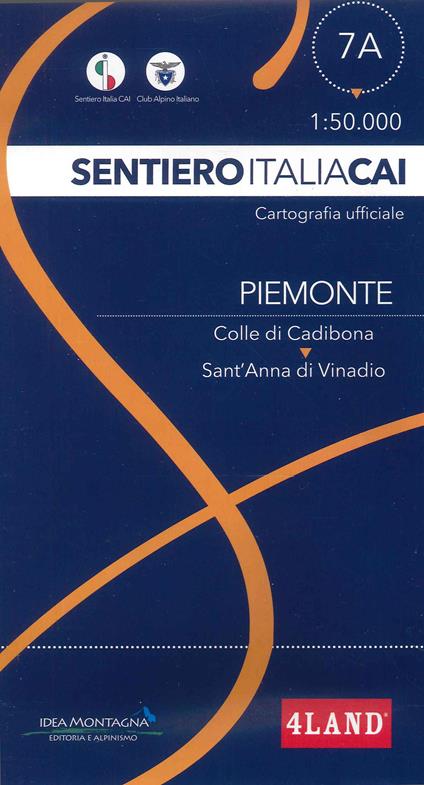 Piemonte. Da Colle di Cadibona a Sant'Anna di Vinadio 1:50.000 - copertina