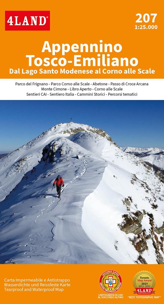 Appennino tosco-emiliano. Dal Lago Santo Modenese al Corno alle Scale 1:25.000 - copertina