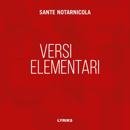 Versi elementari - Sante Notarnicola - copertina