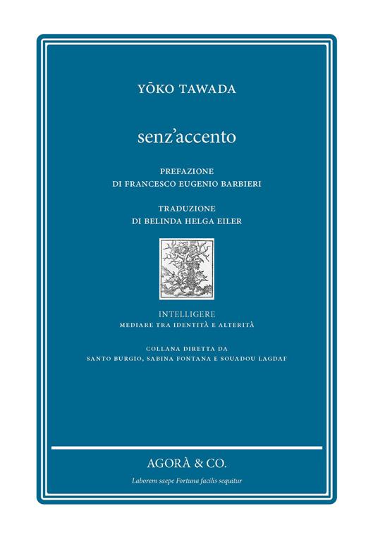 Senz'accento - Yoko Tawada - copertina
