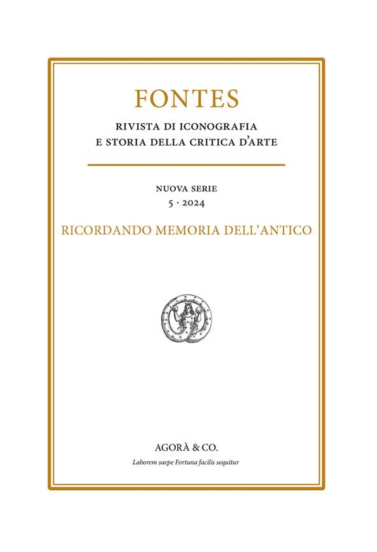 Fontes (2024). Vol. 5: Ricordando Memoria dell'Antico - copertina