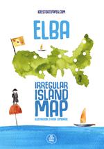 Elba irregular island map. Ediz. illustrata