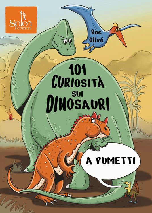 101 curiosità sui dinosauri a fumetti - Roc Olivé - copertina