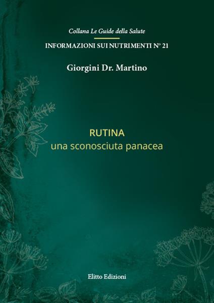 Rutina. Una sconosciuta panacea - Martino Giorgini - copertina