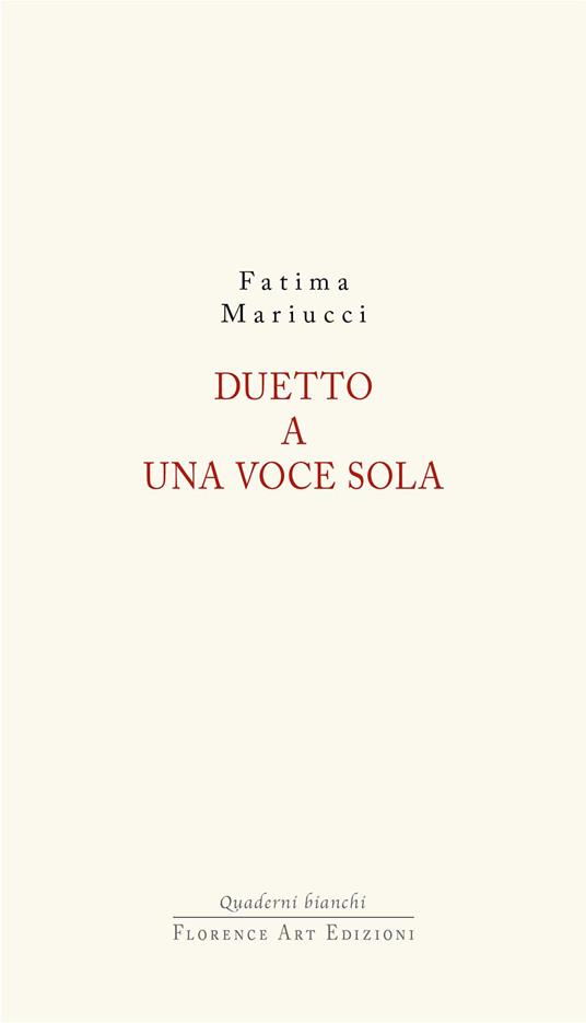 Duetto a una voce sola - Fatima Mariucci - copertina