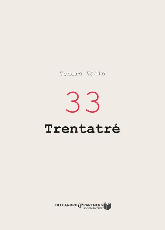 33 Trentatré - Venera Vasta - copertina