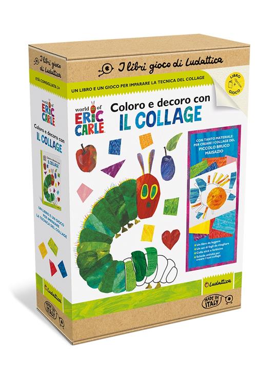 Coloro e decoro con il collage. I libri gioco del piccolo Bruco Maisazio. Ediz. a colori - copertina