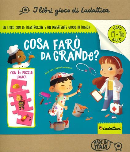 Cosa farò da grande? Ediz. a colori. Con 6 mini puzzle - copertina