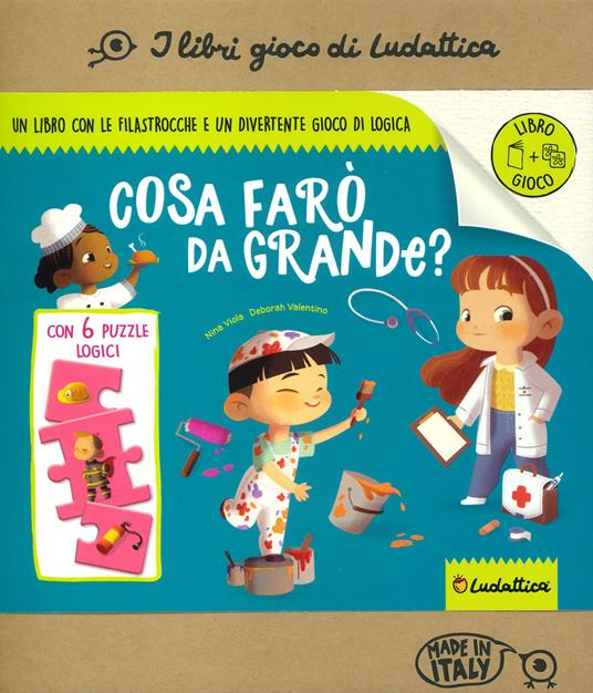 Cosa farò da grande? Ediz. a colori. Con 6 mini puzzle - copertina