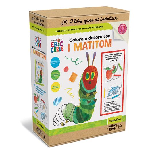 Coloro e decoro con i matitoni. I libri gioco del piccolo Bruco Maisazio. Con 6 quadretti e 4 matite - copertina