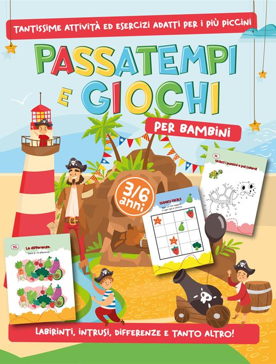 Passatempi e giochi per bambini - copertina