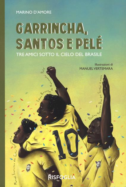 Garrincha, Santos e Pelè. Tre amici sotto il cielo del Brasile - Marino D'Amore - copertina